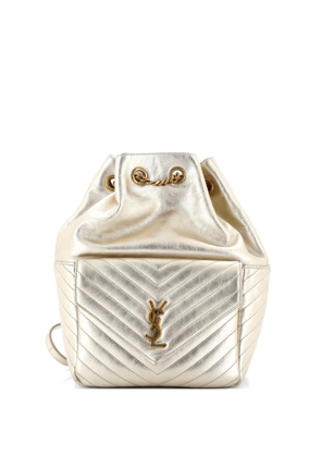 Saint Laurent Pre-Owned Joe Matelasse Chevron Leather backpack - Gold