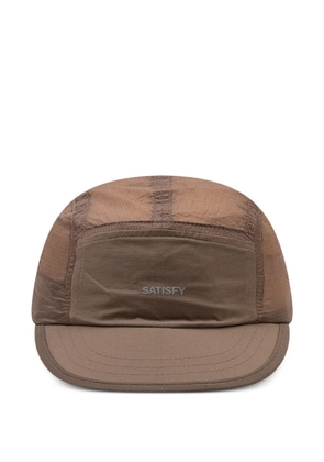 Satisfy logo-print cap hat - Brown