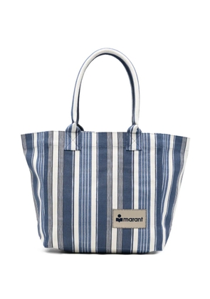 ISABEL MARANT small Yenky striped tote bag - Blue