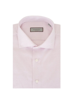 Canali buttoned cotton shirt - Pink