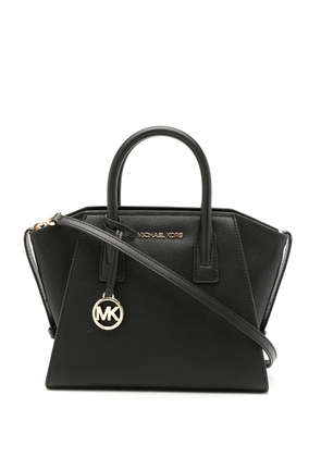 Michael Kors logo-lettering leather crossbody bag - Black