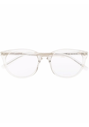 Saint Laurent Eyewear round frame glasses - Neutrals