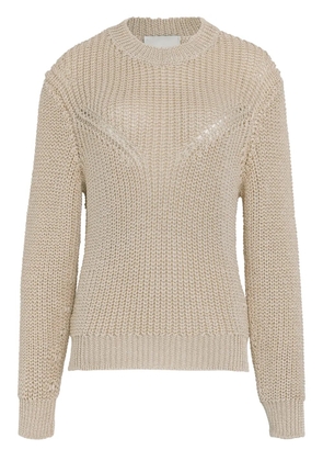 ISABEL MARANT ribbed-knit jumper - Neutrals