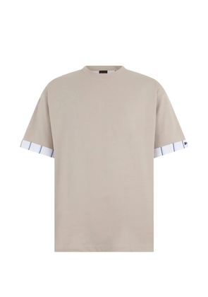 BOSS striped cuff T-shirt - Neutrals