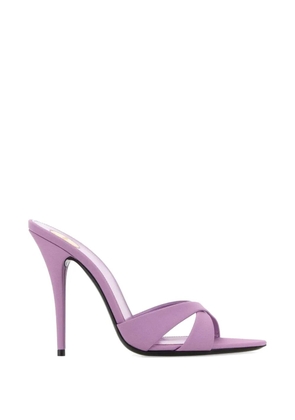 Saint Laurent 110mm Kirat satin sandals - Purple