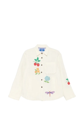 SUSANNA BLU Crisantemo button jacket - Neutrals