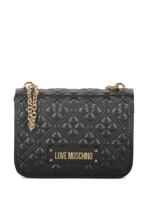 Love Moschino quilted chain shoulder bag - Black