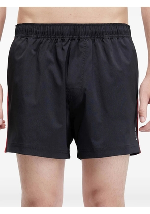 Osklen striped beach shorts - Black