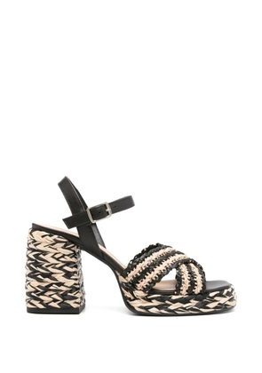 Castañer Vicen raffia sandals - Black
