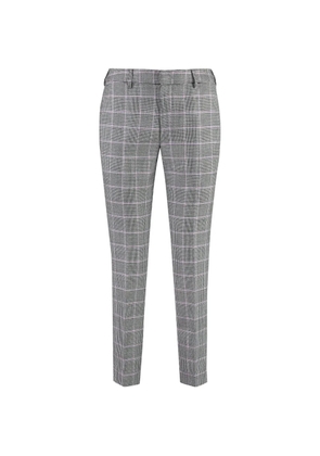 PT Torino tailored plaid wool trousers - Grey