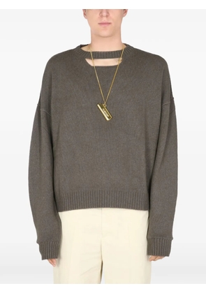 AMBUSH cut-out sweater - Green
