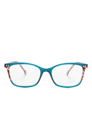 Carolina Herrera logo-engraved square-frame glasses - Pink