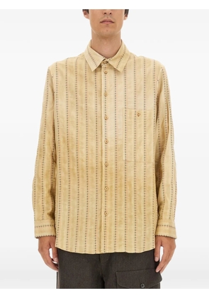 Uma Wang long-sleeve tab shirt - Neutrals