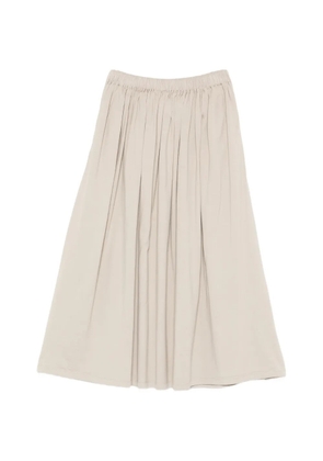 Ma'ry'ya elasticated-waistband midi skirt - Neutrals