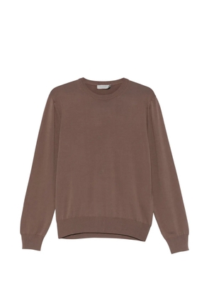 Canali crew-neck sweater - Brown