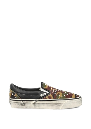 Vans Premium Classic camouflage-pattern studded sneakers - Green
