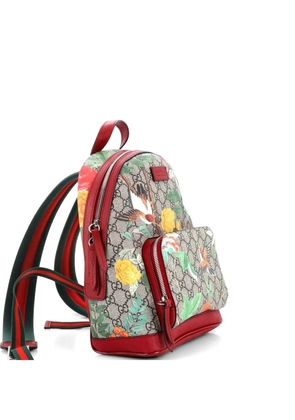 Gucci Pre-Owned Zip Pocket Tian Print GG Coated Canvas Small backpack - Brown