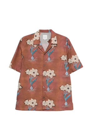 Paul Smith floral-print shirt - Orange