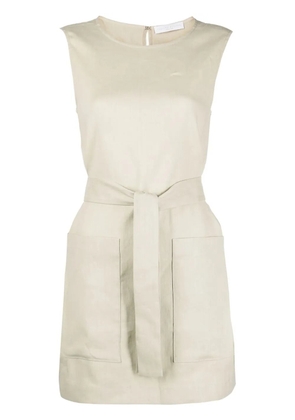 Fabiana Filippi scarf sleeveless dress - Neutrals