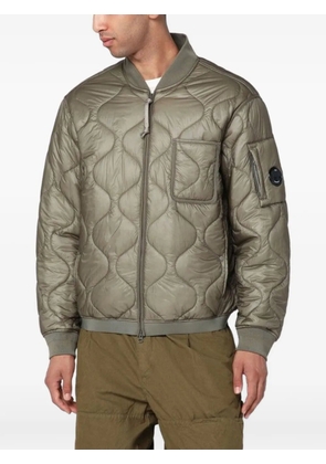 C.P. Company zip-up quilted bomber jacket - Grey