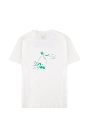 A.P.C. Olive Oil print T-shirt - White