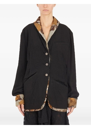 CHIAHUNG SU button-fastening blazer - Black