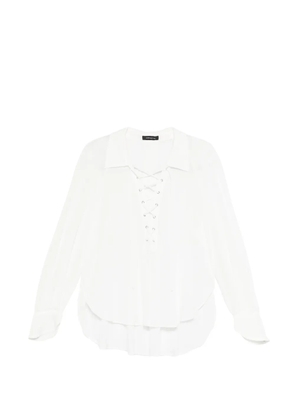 Barbara Bui lace-up blouse - White