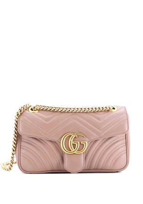 Gucci Pre-Owned GG Marmont Flap Bag Matelasse Leather Medium shoulder bag - Neutrals