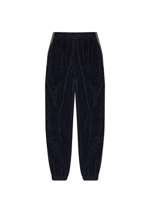 Versace Home stripe towelling track pants - Blue