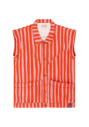 Favorite People Pasta Fresca striped vest - Orange