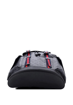 Gucci Pre-Owned Double Pocket Buckle GG Coated Canvas Large backpack - Black