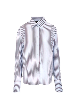 Federica Tosi striped poplin shirt - Blue