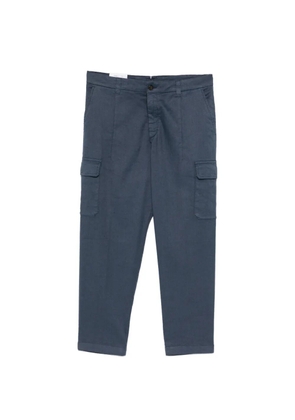 Eleventy button-fastening cargo pants - Blue