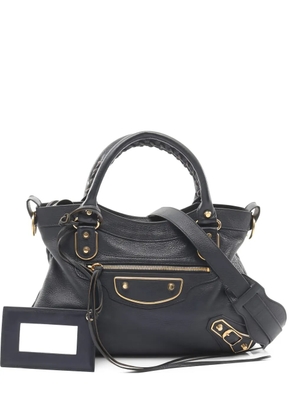 Balenciaga Pre-Owned 2010s Classic Metallic Edge leather handbag - Blue