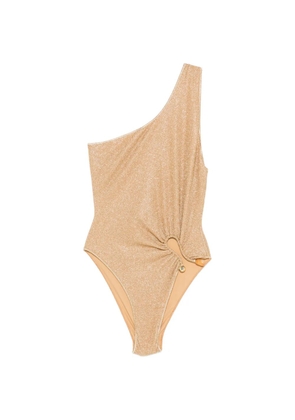 Oséree Lumière one-shoulder swimsuit - Gold