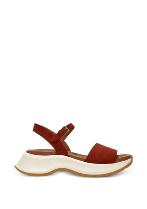 Hogan buckle strap sandals - Brown