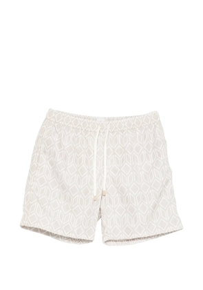 Eleventy geometric-patterned swim shorts - Neutrals
