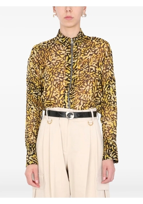 Givenchy zip patterned shirt - Yellow