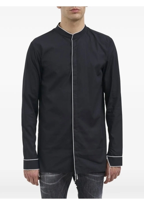 Nostra Santissima piping shirt - Black