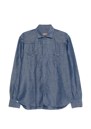 Barba flap-pocket shirt - Blue