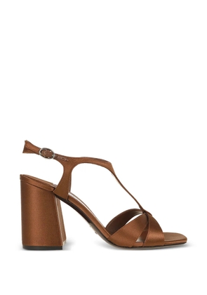 Jimmy Choo metallic T-strap heeled pumps - Brown