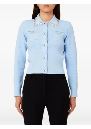 LIU JO embellished collar knitwear - Blue