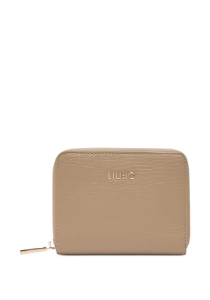 LIU JO logo detail wallet - Neutrals