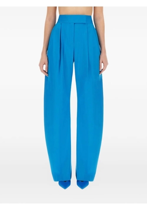 The Attico pleated palazzo pants - Blue