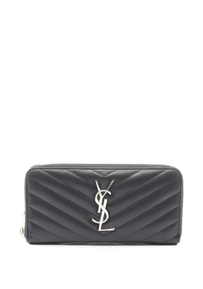Saint Laurent Pre-Owned 2000s monogram leather wallet - Black