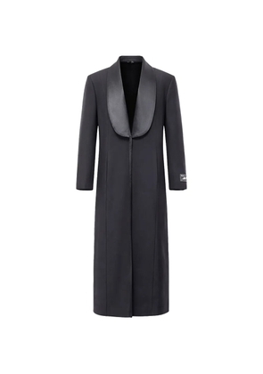 Erika Cavallini shawl-collar coat - Black