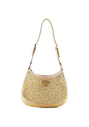 Prada Pre-Owned Cleo Shoulder Bag Crystal Embellished Satin Small crossbody bag - Gold