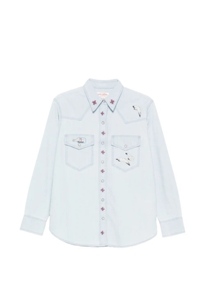 Filson embroidered denim shirt - Blue