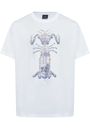 PS Paul Smith Praying Mantis-print T-shirt - White
