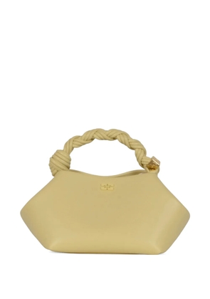 GANNI small Bou twisted-handle tote bag - Yellow